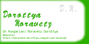dorottya moravetz business card